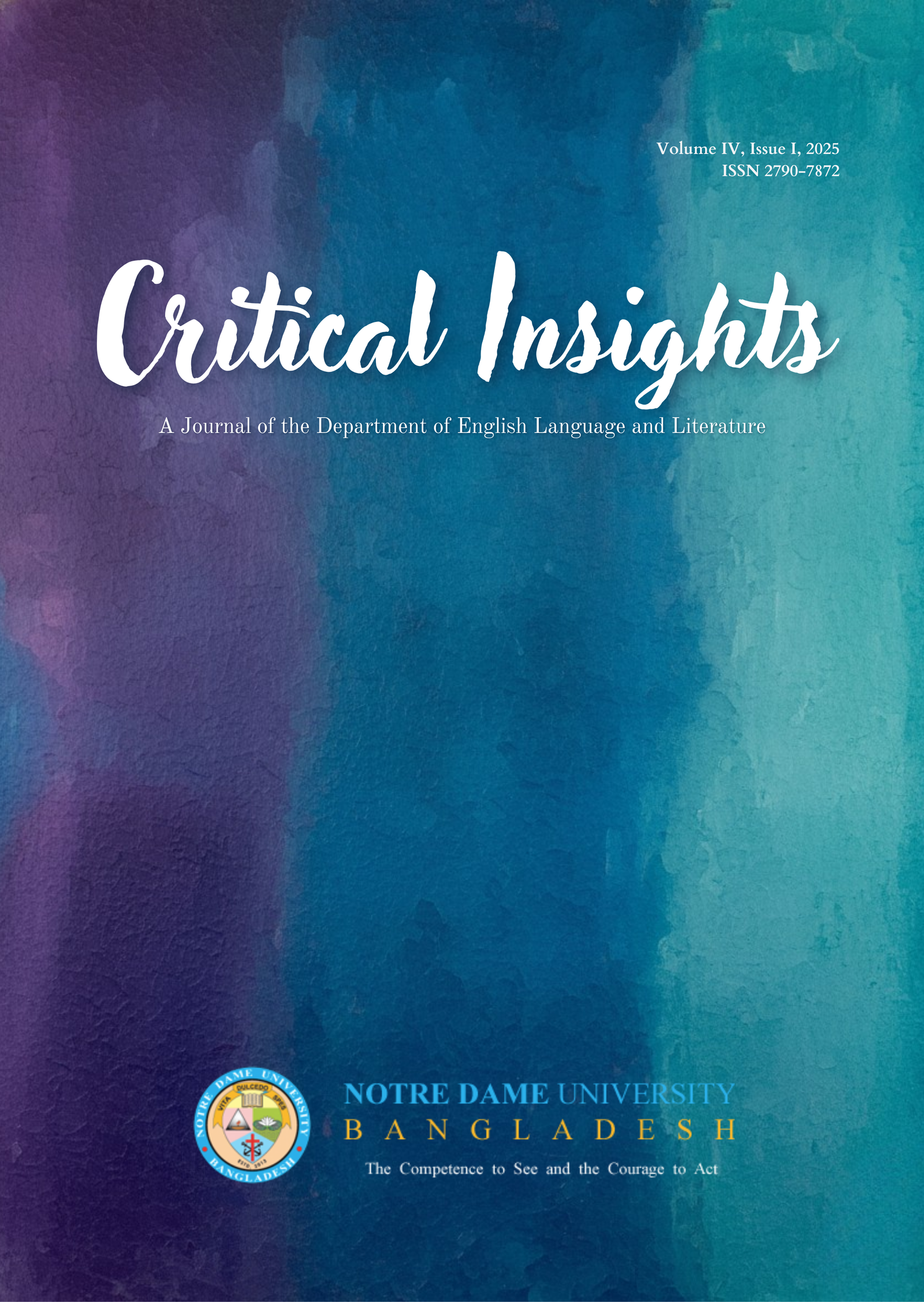Volume IV Issue 1 2025 Cover